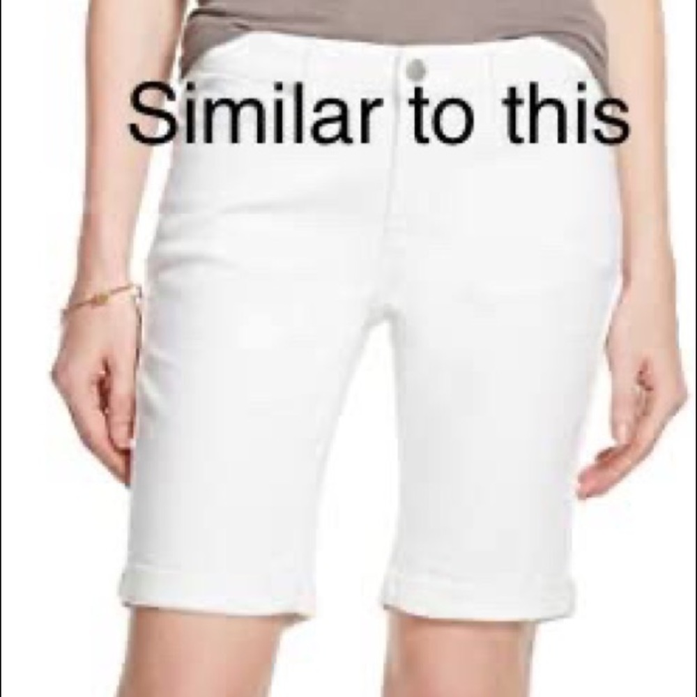 Mossimo long white dress shorts